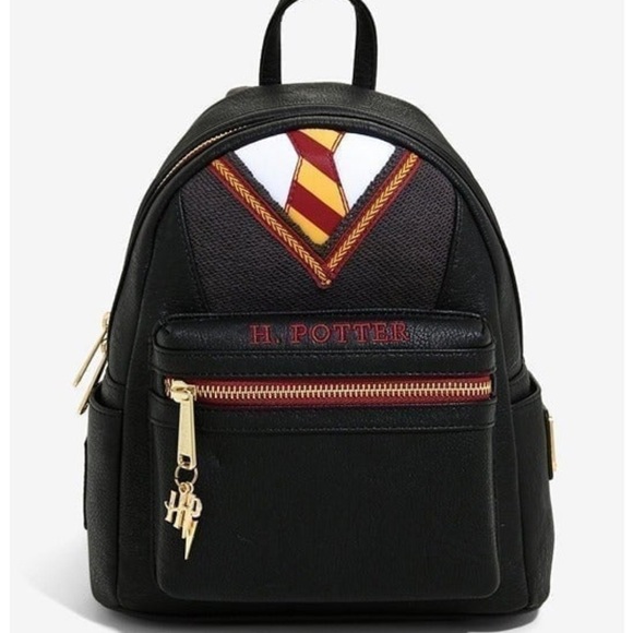 Loungefly Harry Potter Gryffindor Uniform Backpack robe tie main image 6